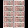 Moldawien - Moldova 10 Stück á 10 Leu Banknoten 1992 Pick 7 UNC (1) (89139