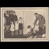 AK NS Militaria Propagandakarte 3.Reich Hitler + Kinder Zeppelin SST MÜNSTER 39