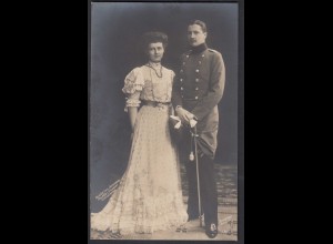 AK Foto Preussen Prinz Eitel Friedrich und Gemahlin Sophie Charlotte (27416