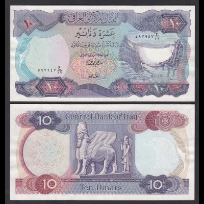 Irak - Iraq 10 Dinar Banknote 1973 Pick 65 sig.18 XF (2) (27495