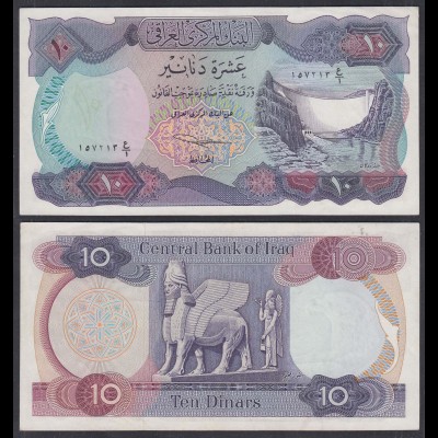 Irak - Iraq 10 Dinar Banknote 1973 Pick 65 sig.17 AU (1-) (27496