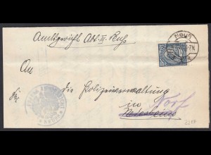 NEUSS 1922 Mi.32 EF Gerichtsbrief nach Norf Dienstbrief (21702