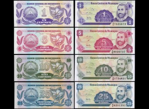 NICARAGUA 1,5,10,25 Centavos 1991 UNC (1) (14292