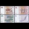 Kongo - Congo 4 verschiedene Banknoten 1997 UNC (20734