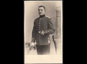Foto 8,3 x 13,5cm Soldat Offizier (27720