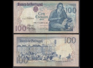 Portugal - 100 Escudos Banknote 31.01.1984 Pick 178c F (4) (27752