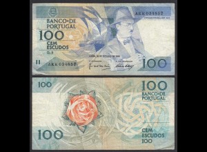 Portugal - 100 Escudos Banknote 16.10.1986 Pick 179a F (4) (27753