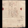 SCHLESIEN RATIBOR R2 Paketbegleitbrief 1861 mit Inhalt Taxierung (25839