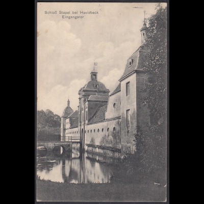 AK Schloss Stapel Eingangstor bei Havixbeck bei Coesfeld Münster 1912 (65004