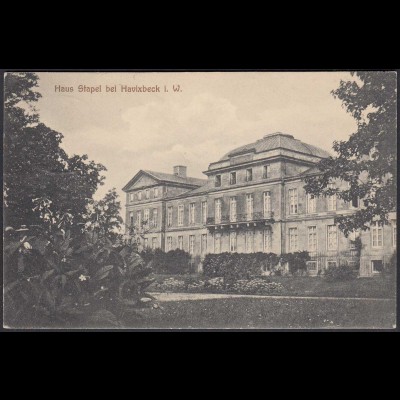 AK Schloss Stapel Front bei Havixbeck bei Coesfeld Münster 1910 (65015