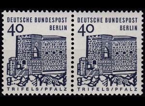 BERLIN - 40 Pfennig Bauwerke im Paar postfrisch Mi. 245 MNH (65048