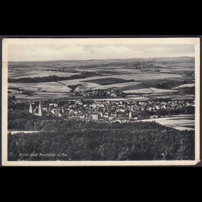 AK 1937 Blick auf Rochlitz Sachsen Gesamtübersicht (65086