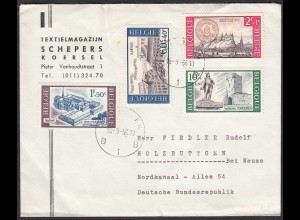 Belgien - Belgium Mi.1442-45 Brief nach Holzbüttgen 1966 (65101