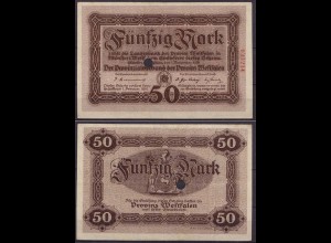 50 Mark 1918 Münster Landesbank Provinz Westfalen 6-stellig (65168