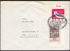 Soest Westfalen 1976 Umschlag mit SST (65210