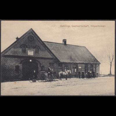 AK Behlings Gastwirtschaft Höperhöben 1919 Gemeinde Bötersen Sottrum (65245