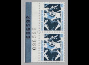 Bund BRD 1988 Mi.1347 ** Sehenswürdigkeiten 2er Str. mit Bogennummer (65305