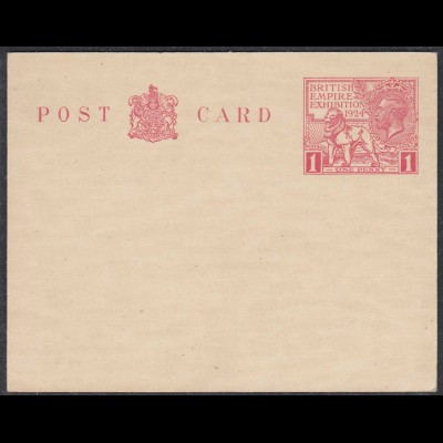 Great Britain - British Empire Exhibition Wembley 1924 Postal Stationery (65324