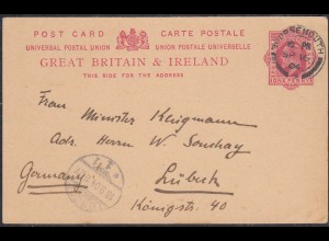 Grossbritannien - Great Britain UK 1904 Postkarte Postal Stationery 1 P. (65339