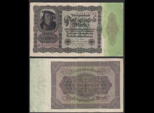 Reichsbanknote - 50.000 50000 Mark 1922 Ro 78 Serie M (24224