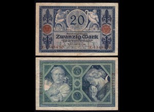 Reichsbanknote 20 Mark 1915 Ro 53 Pick 63 VF (3) (26150