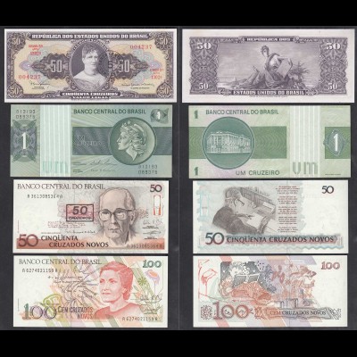 Brasilien - Brazil 4 Stück Banknoten siehe Foto UNC (1) (28394