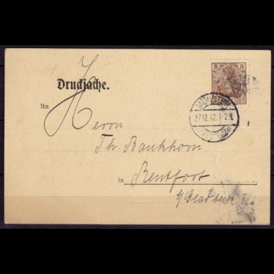 Münster Westf.Werbekarte Strewe & Hunger n.Bentfort 1912 (6451