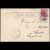 Indien - India 1905 Schiffspost AK POONA River & Bund Gardens - Leeds (28450