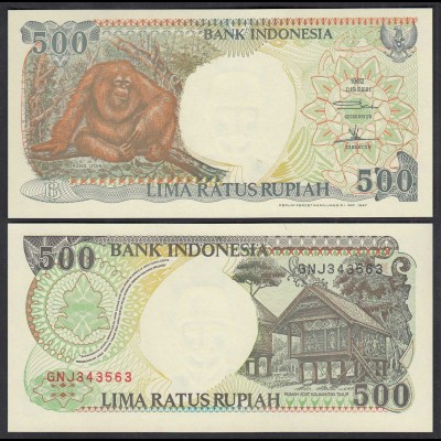 Indonesien - Indonesia - 500 Rupiah 1992/1997 Pick 128f UNC (1) (28501