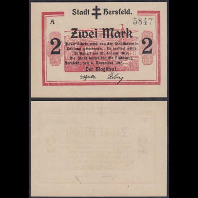 Hersfeld Stadt 5 Mark 1918 Magistrat Notgeld Hessen (28561