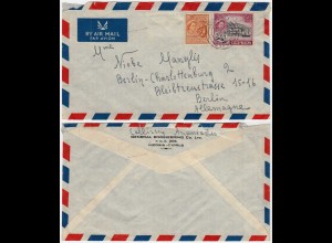 Cyprus 1956 Airmail Cover to Berlin Germany (28612