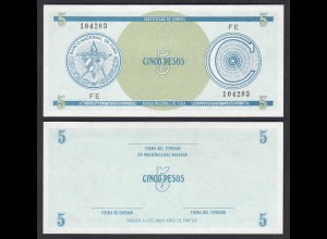 Kuba - Cuba 5 Peso Foreign Exchange Certificates 1985 Pick FX13 UNC (1) (28795