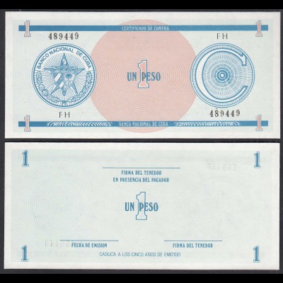 Kuba - Cuba 1 Peso Foreign Exchange Certificates 1985 Pick FX11 UNC (1) (28797