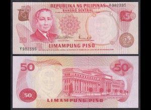 PHILIPPINEN - PHILIPPINES 50 Pesos Pick 151a UNC (1) sig.8 (28810