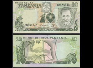 Tansania - Tanzania 10 Shillings (1978) Pick 6a VF+ (3+) (28836