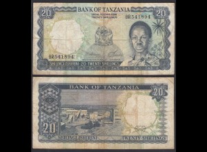 Tansania - Tanzania 20 Shillings (1966) Pick 3c F (4) (28839