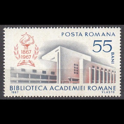 Rumänien-Romania 1967 Mi. 2619 ** MNH Romanian Academy Library (65390