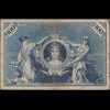 Reichsbanknote 100 Mark 1905 Ro 23b Pick 24 UDR S Serie D Erh. F- (4-) (27272