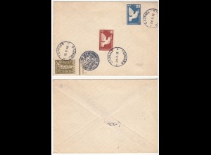 Bulgarien - Bulgaria 1947 Umschlag Mi.590-592 Friedensschluss (28600