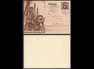 Propaganda Card Ganzsache 1934 Nationaler Feiertag 1934 (28736