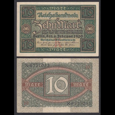 Reichsbanknote 20 Mark 1920 Ro 63a Pick 67 UDR: K Serie: X XF (2) (29017