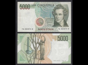 Italien - Italy 5000 Lire Banknote 1985 Pick 111a VF/XF (3/2) (29153