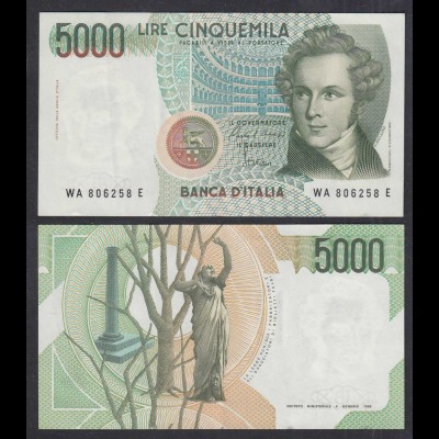 Italien - Italy 5000 Lire Banknote 1985 Pick 111a VF (3) (29157