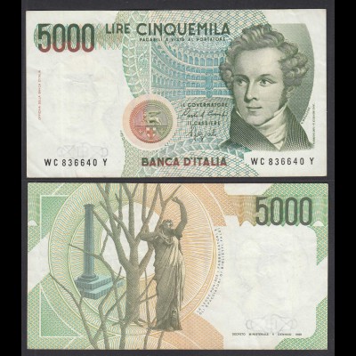 Italien - Italy 5000 Lire Banknote 1985 Pick 111b VF (3) (29158