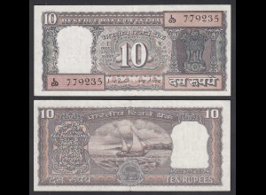 Indien - India - 10 RUPEES Pick 60L sig. 82 Letter G aXF (2-) (29192