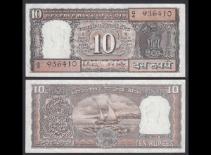 Indien - India - 10 RUPEES Pick 60L sig. 85 Letter G XF (2) (29196