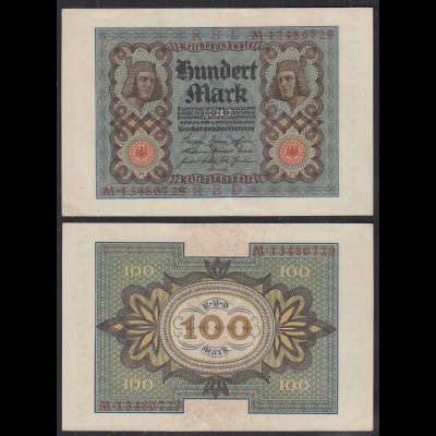 Reichsbanknote - 100 Mark 1920 UDR L Ro 67b Pick 69 VF+ (3+) (29366