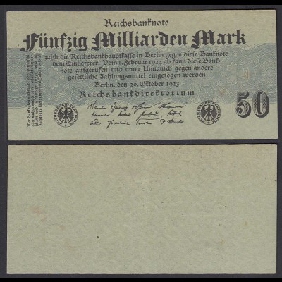 50-Milliarden Mark 1923 Ro 122a Pick 125 XF (2) (29416
