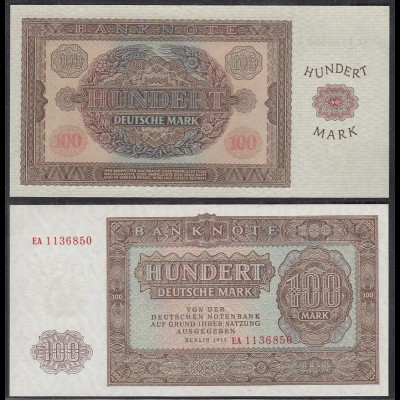 DDR 100 Mark Banknote 1955 Ro 353a Pick 21 UNC (1) Serie EA (29430