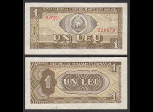 Rumänien - Romania 1 Lei Banknote 1966 Pick 91 ca. XF (2) (29439